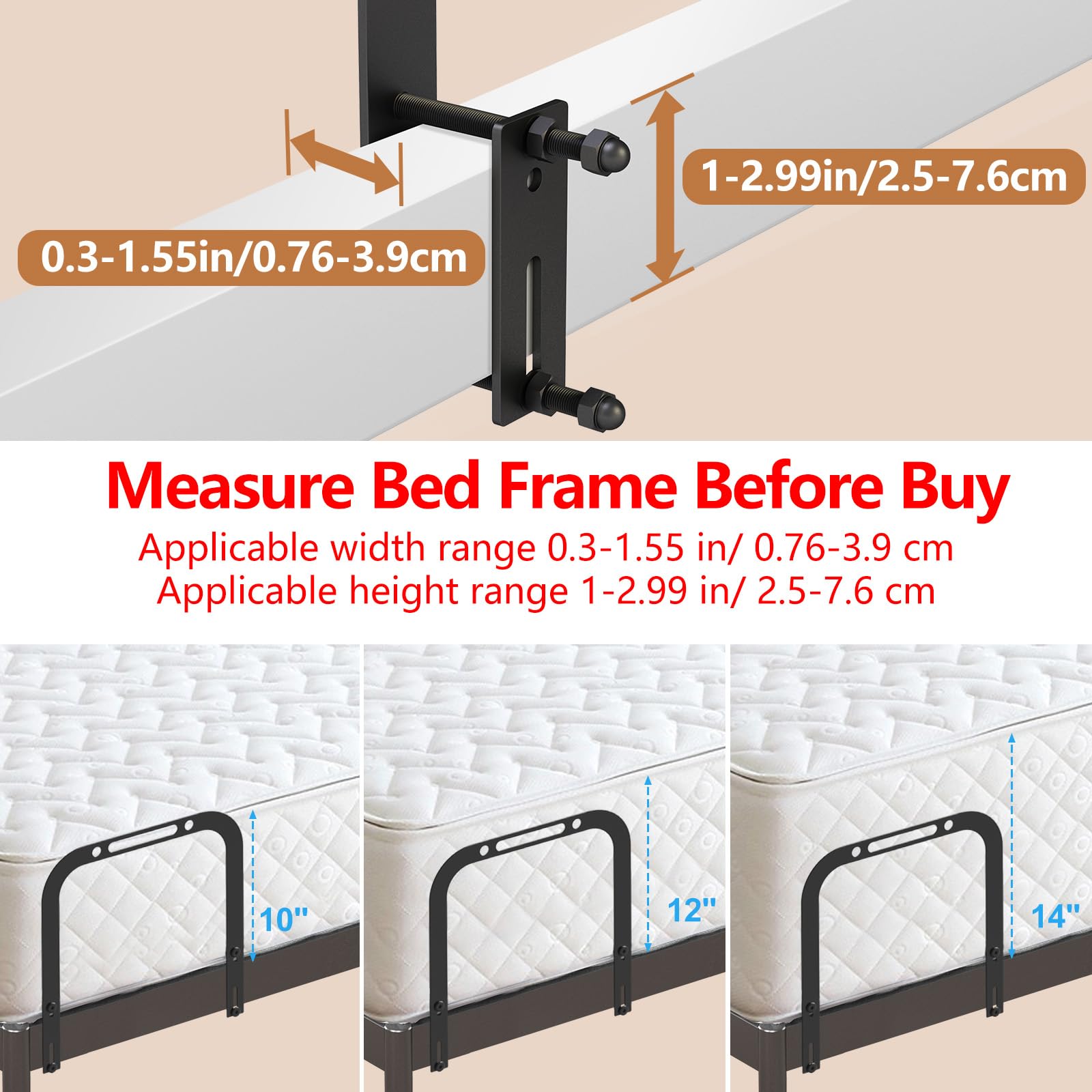 YUOROS mattress gripper assembled with included tools for secure setup