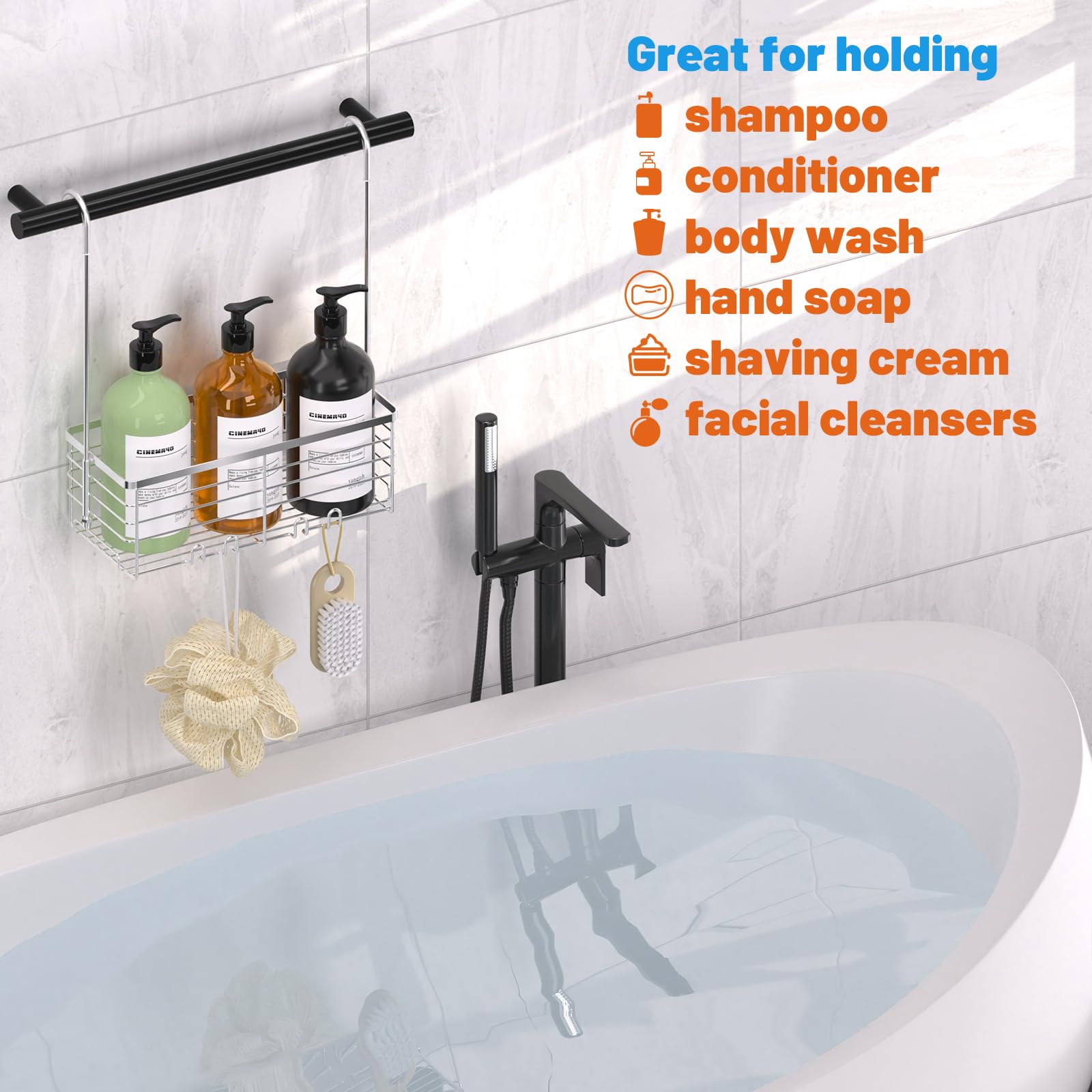 YUOROS fits shower doors up to 1.4 inches thick.