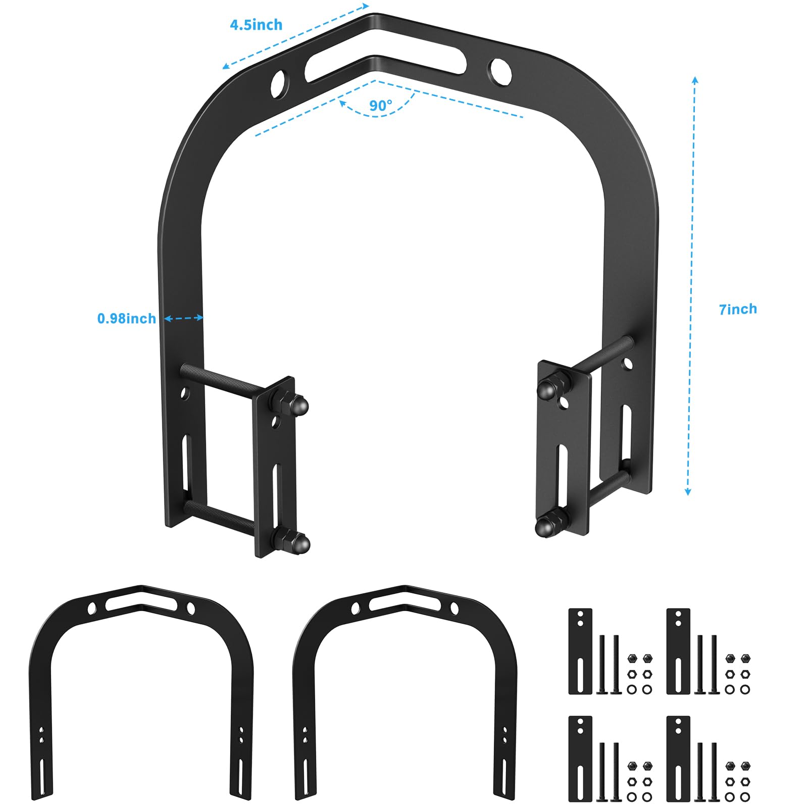 YUOROS universal retainer bar adapts to different frame widths and heights.