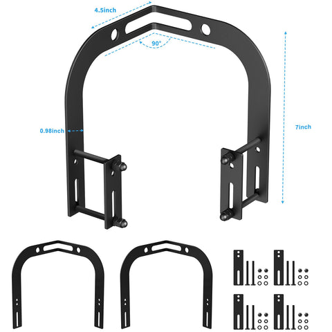 YUOROS universal retainer bar adapts to different frame widths and heights.