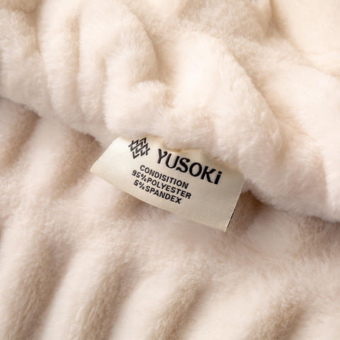 YUSOKI offers a perfect 50x60 inch size that drapes well on couches
