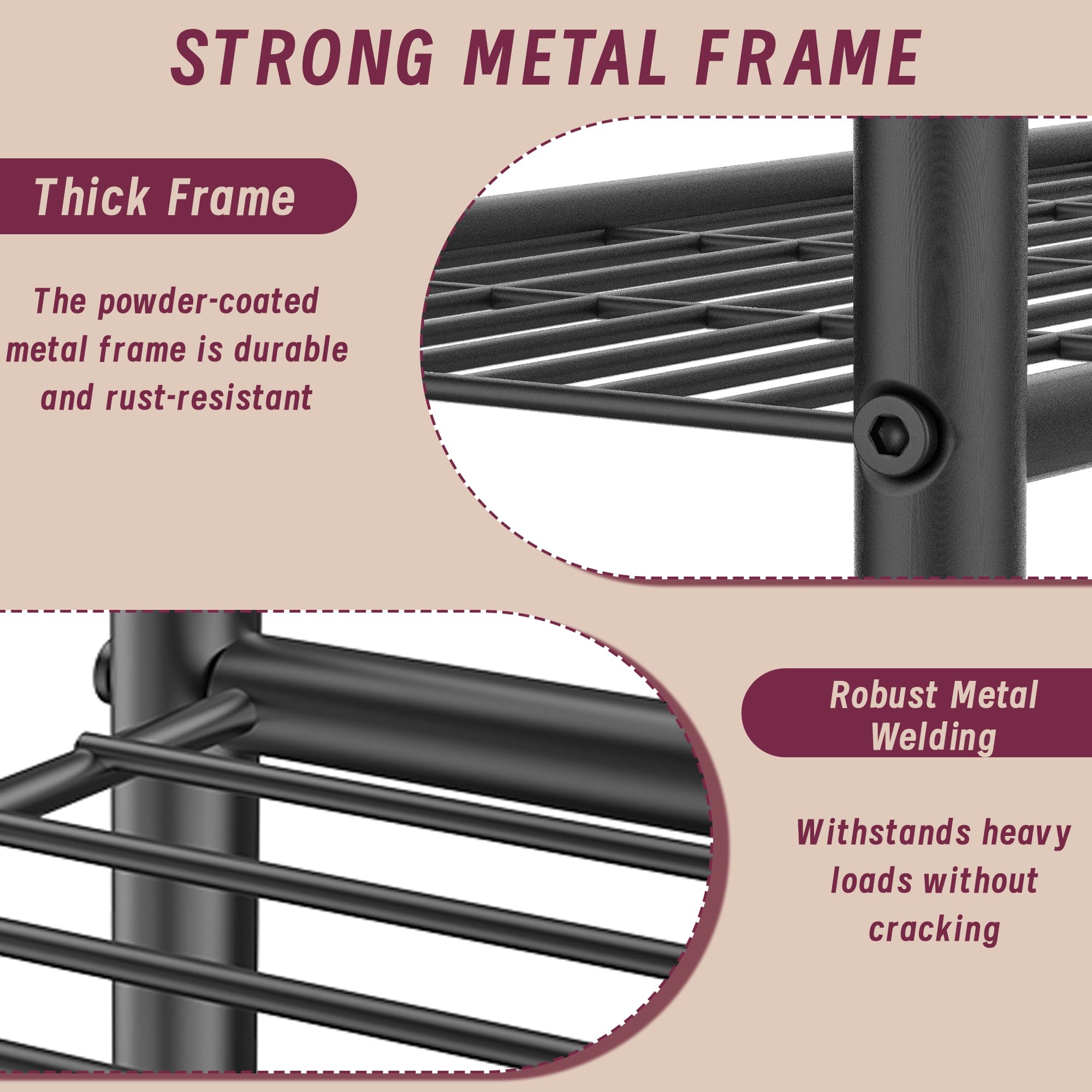 Yutrchey durable stainless steel construction suitable for humid spaces.