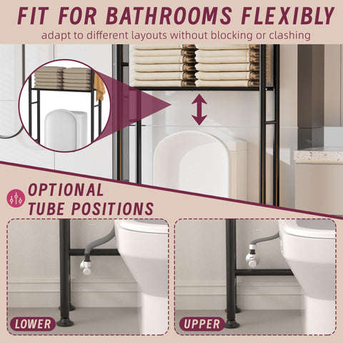 Yutrchey wall-fixings and adjustable feet stabilize the unit on various floors.