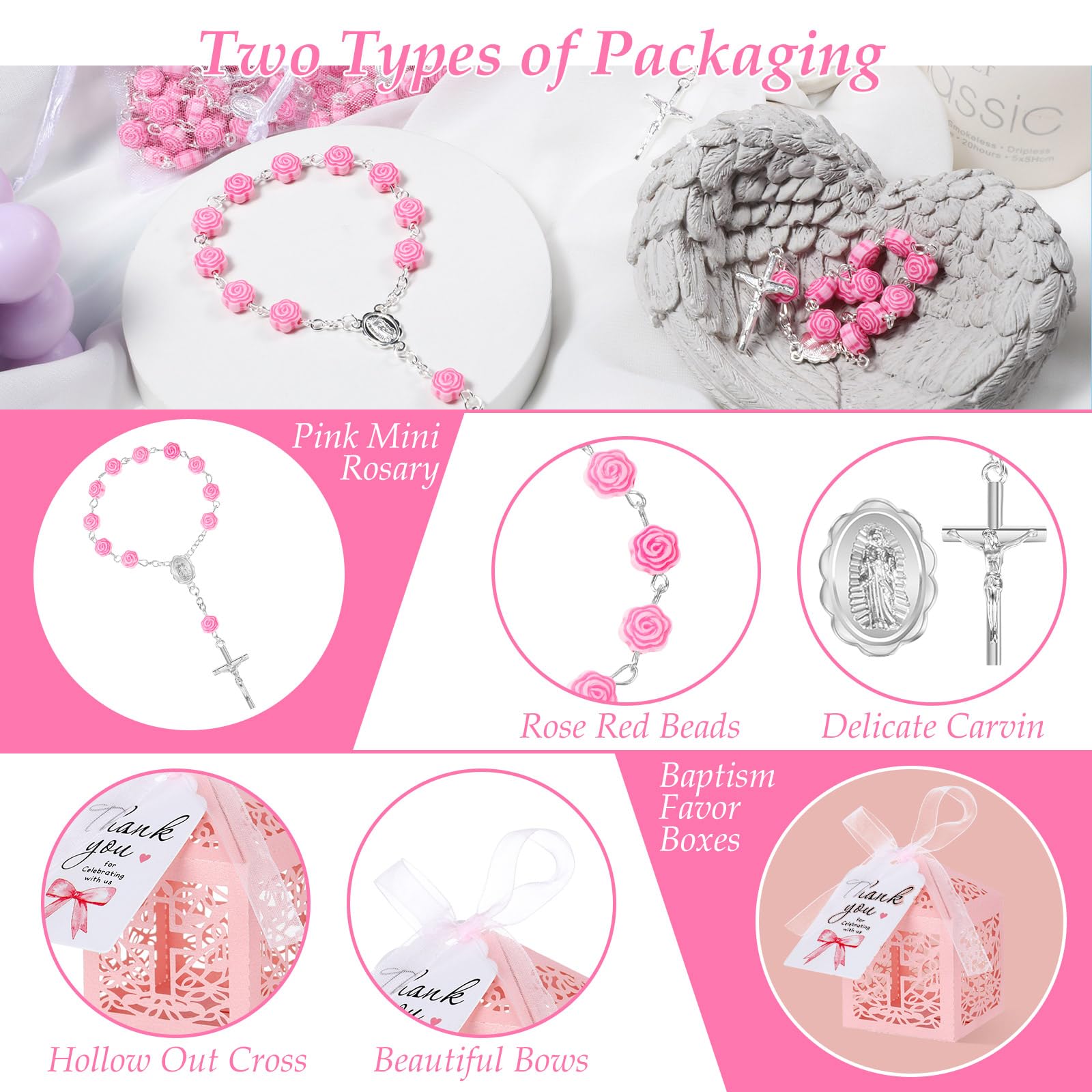 Yuxung white organza bags present each favor with grace.