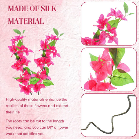 Yuxung silk bougainvillea stem enhances outdoor garden decor.