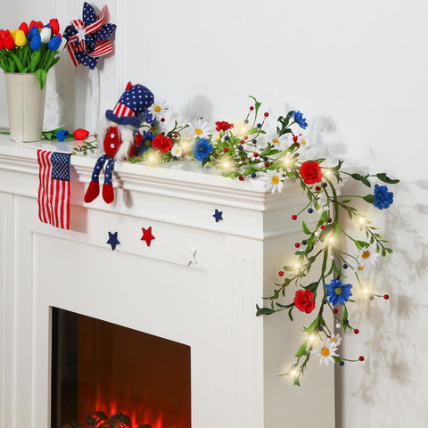 Yuxung metal pentagram embellishment adds a bold patriotic focal point.