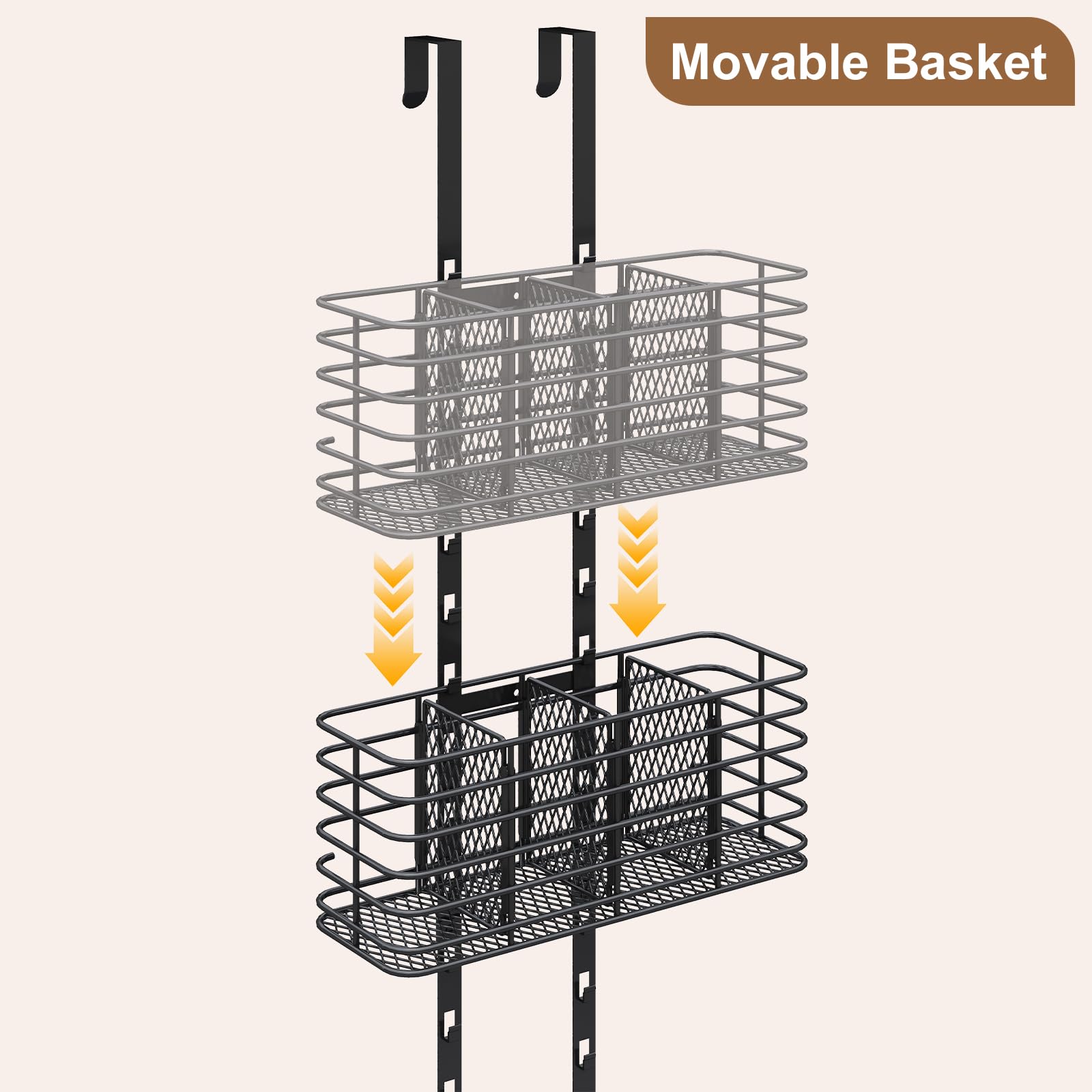 Yuyetuyo adjustable height baskets adapt to different items