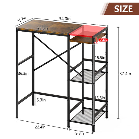Yuyetuyo mini fridge stand includes easy assembly hardware for quick setup.