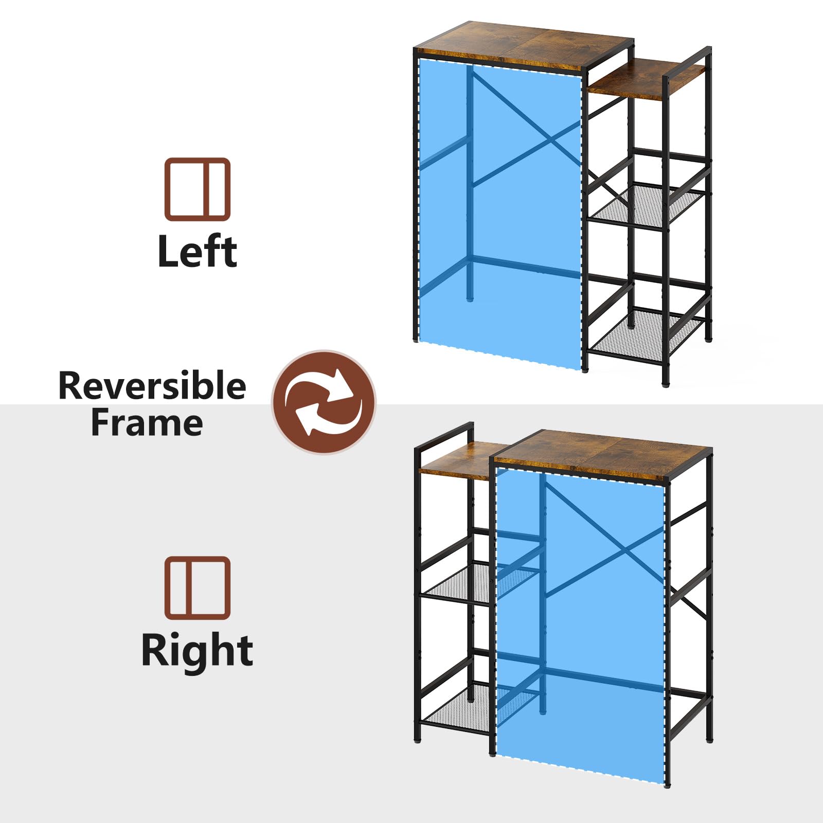 Yuyetuyo mini fridge stand space-saving design ideal for dorms and apartments.
