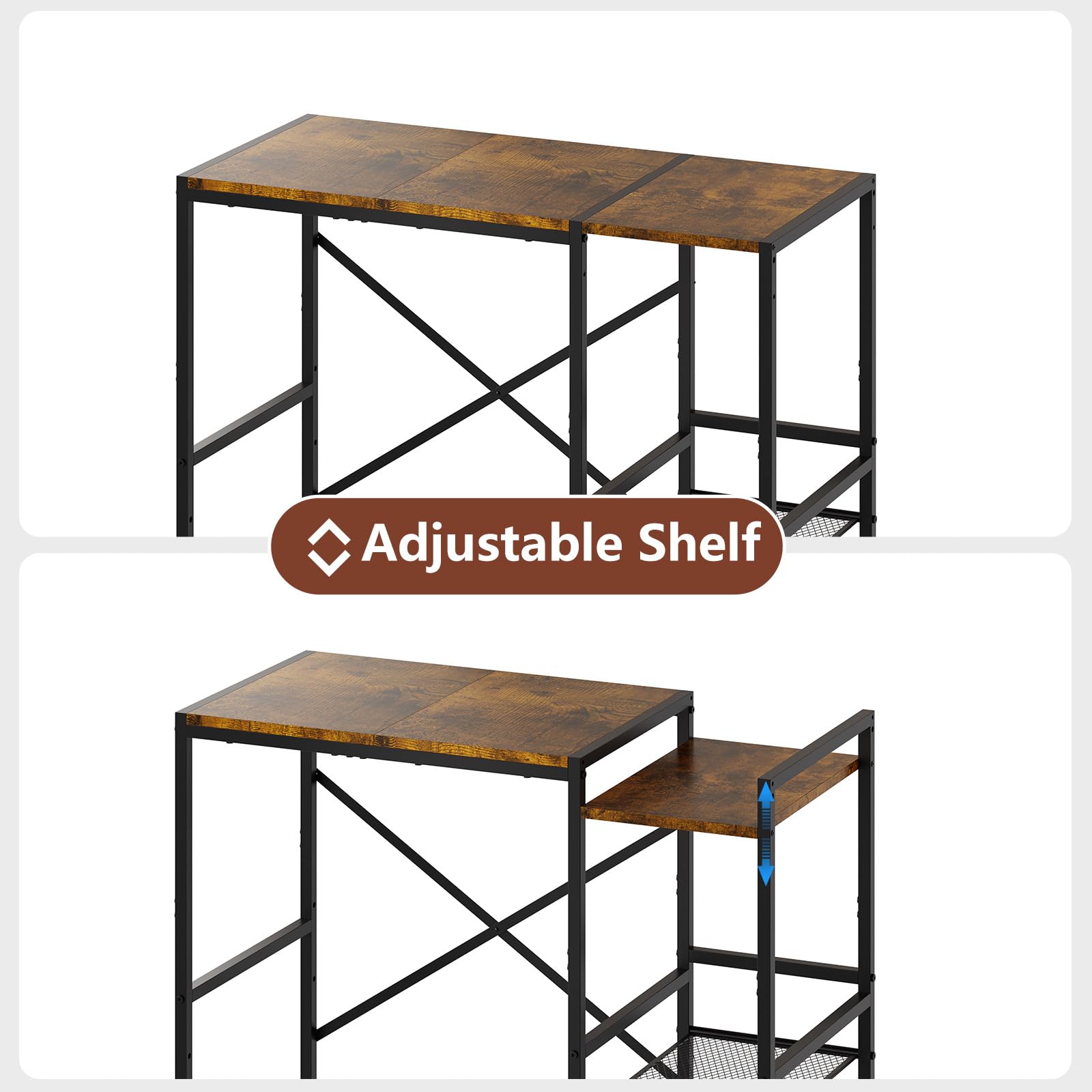Yuyetuyo mini fridge stand supports compact wine cabinet and beverage storage.