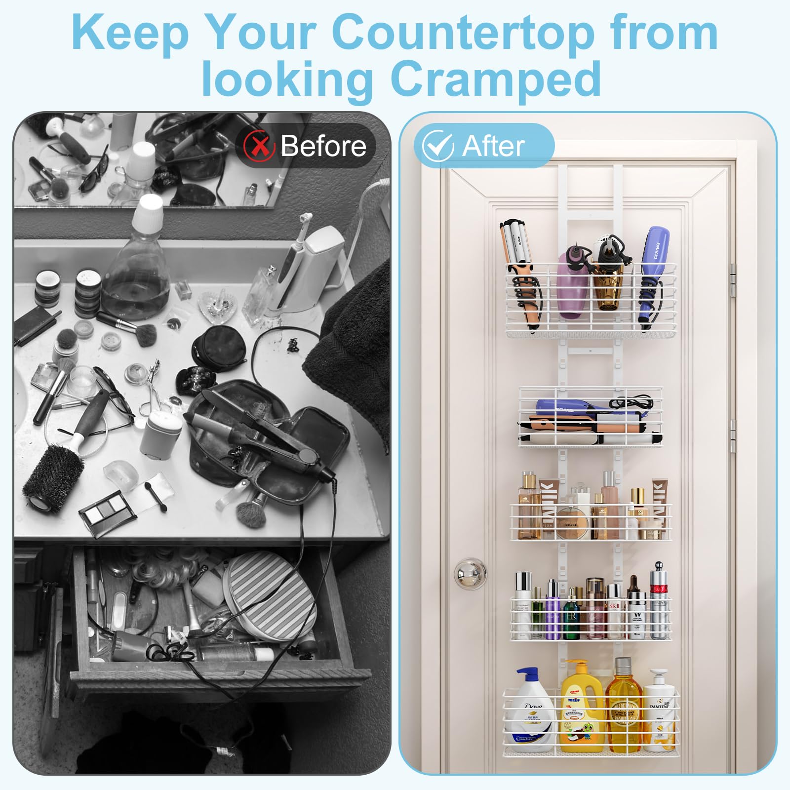 Yuyetuyo non-marking stickers protect doors from damage during setup.