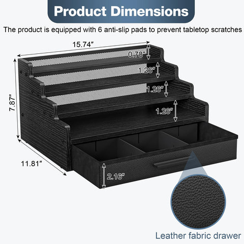 Yuzehuaza perfumery organizer with adjustable dividers for flexible layout.