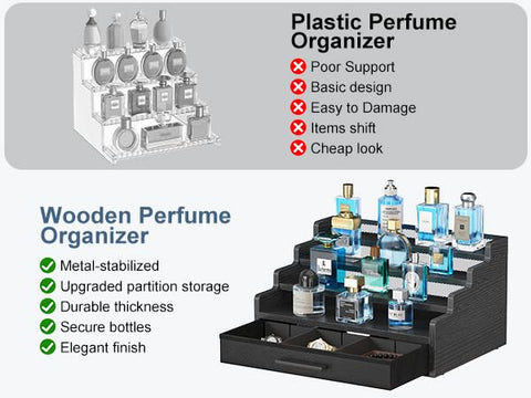 Yuzehuaza dresser display for watches and accessories in easy reach.