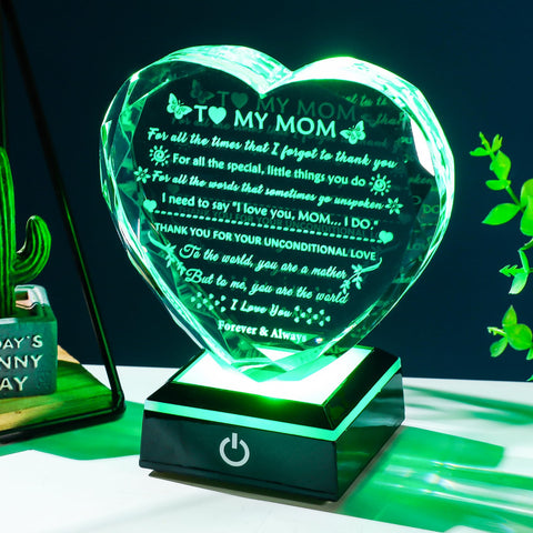 YWHL LED base color-changing glow enhances the crystal