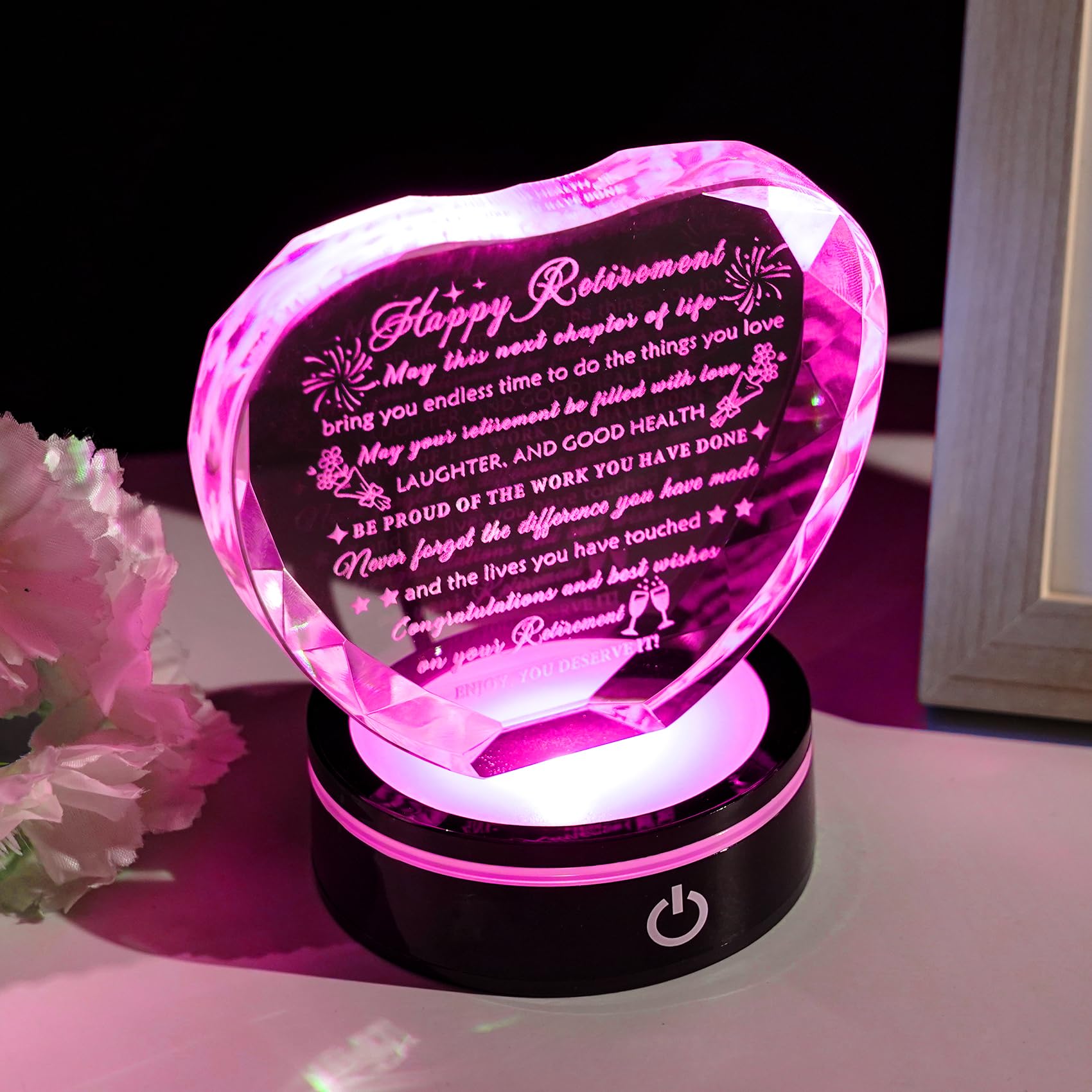 LED base offers color-changing modes to customize the ambiance