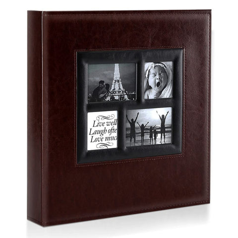 Ywlake photo album with open cover pocket for personalized photos.