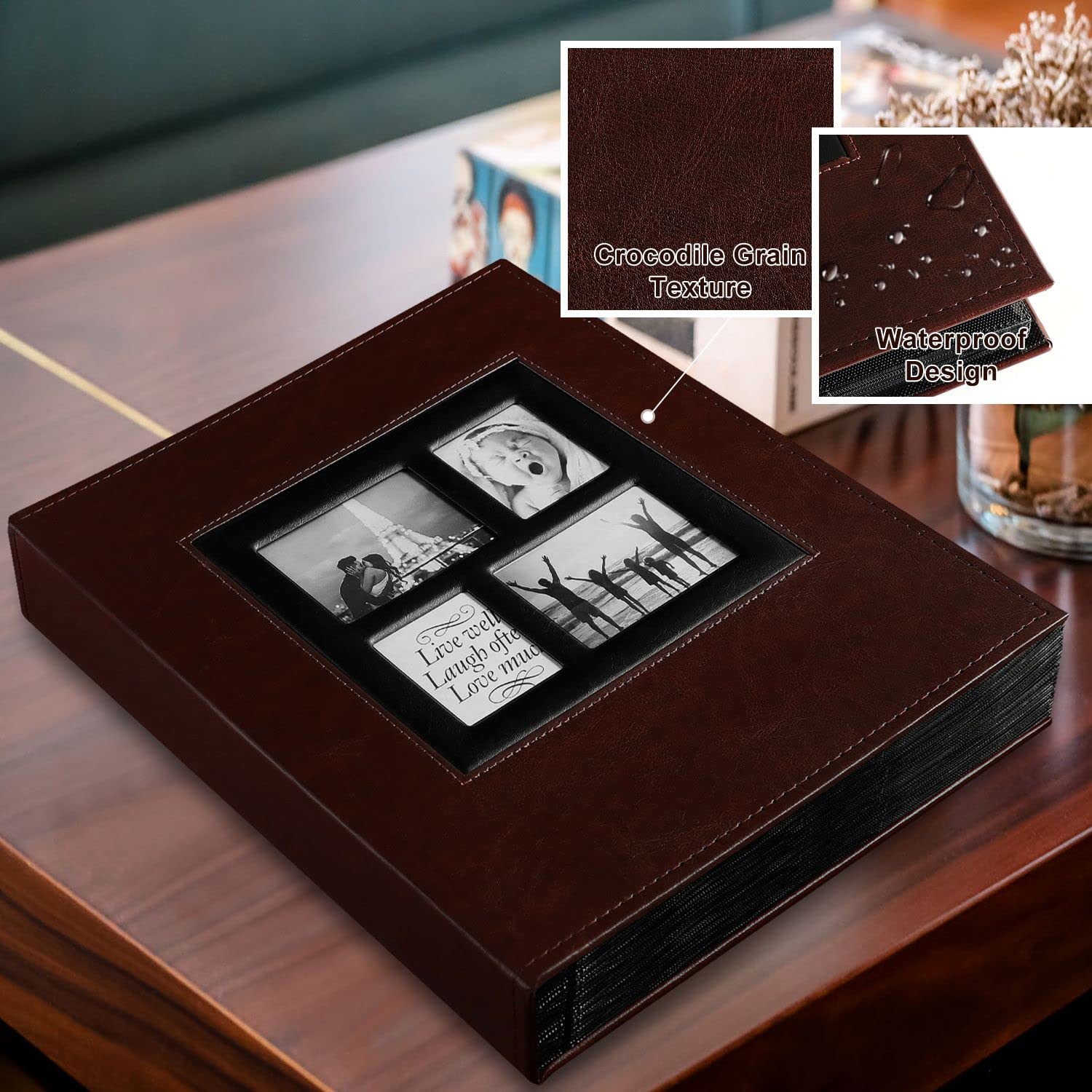 Ywlake brown leather cover offers premium feel and durability.