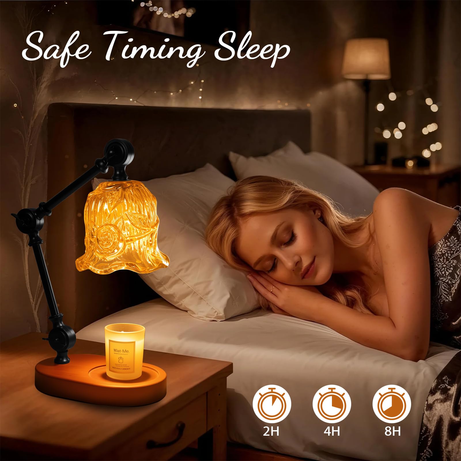 YWYWLED amber flower wax melt for long-lasting fragrance
