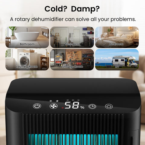 YXYUENSR dehumidifier ambient light offers relaxing room ambiance.