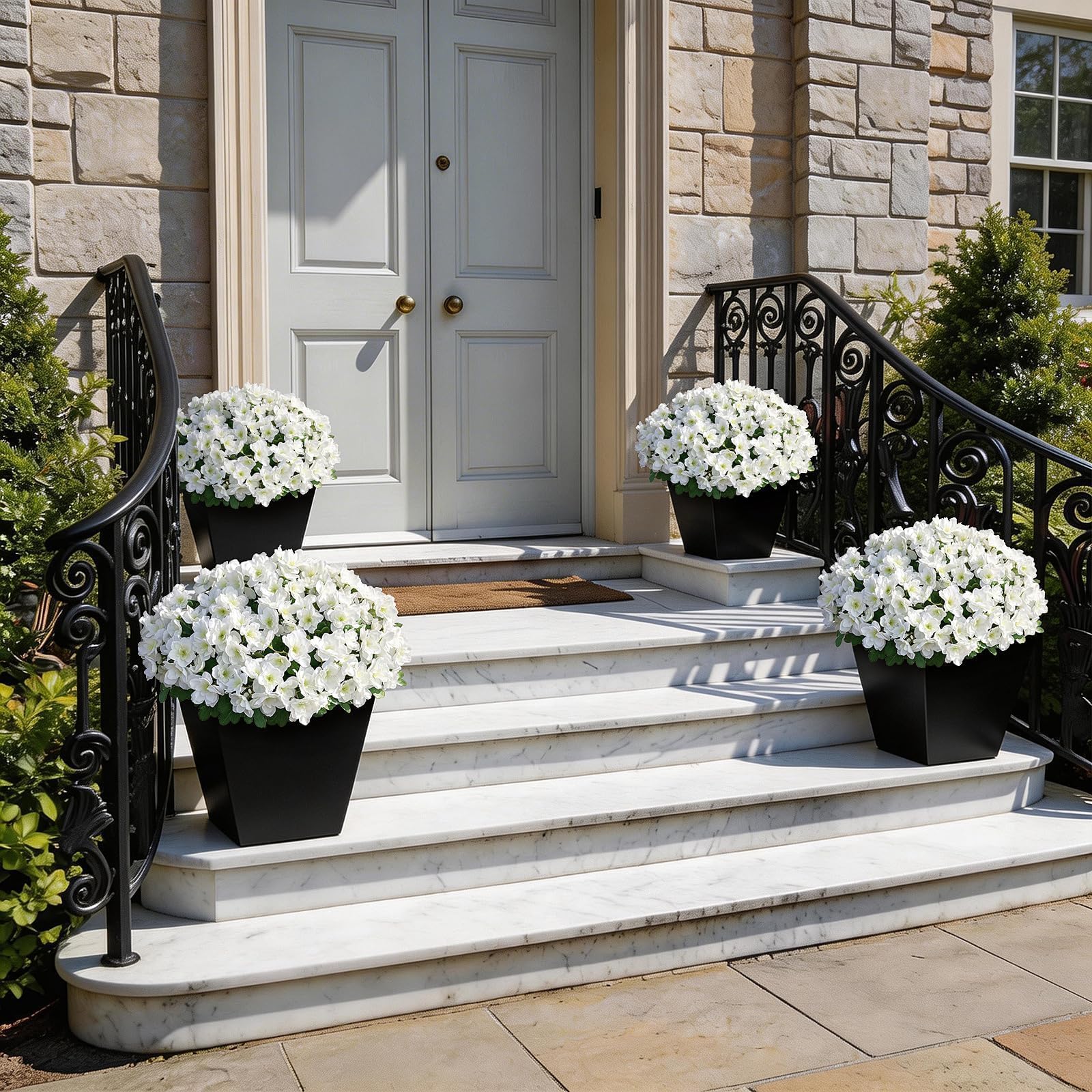 YXZZWL adjustable metal stems allow flexible porch arrangements