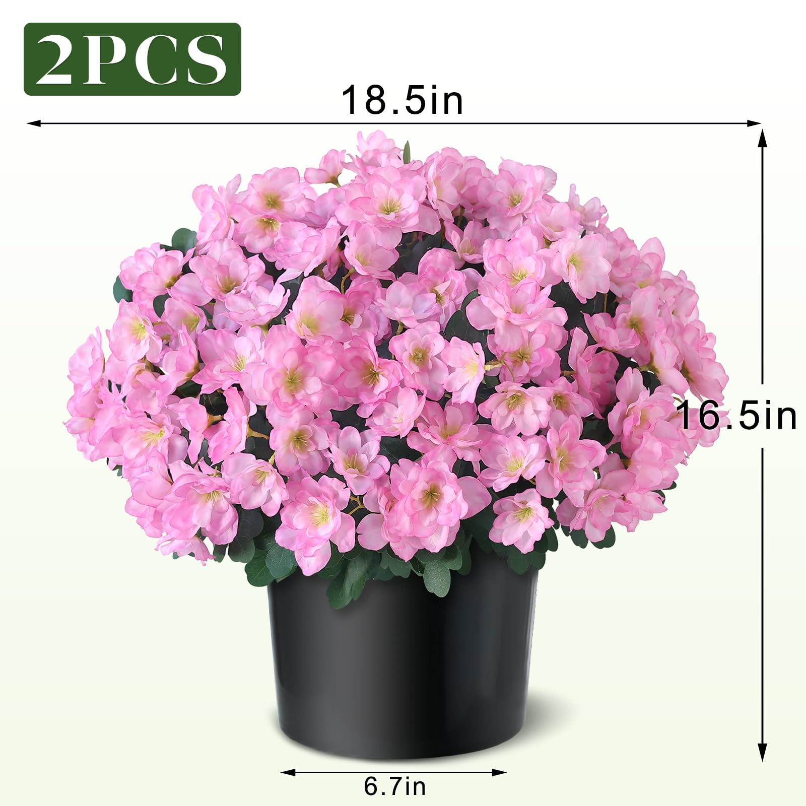 YXZZWL azalea topiary 16-5 inch height visual shows scale.
