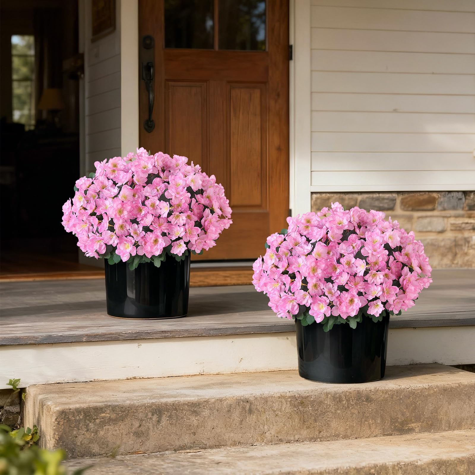 YXZZWL azalea topiary farmhouse entrance styling for year-round charm.