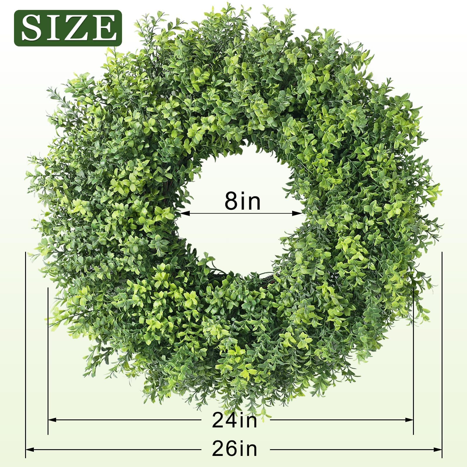 YXZZWL versatile indoor-outdoor wreath complements porches walls or windows