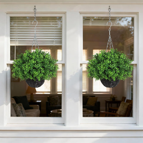 YXZZWL 18-inch wide by 23-inch high basket ready for porch entryways.