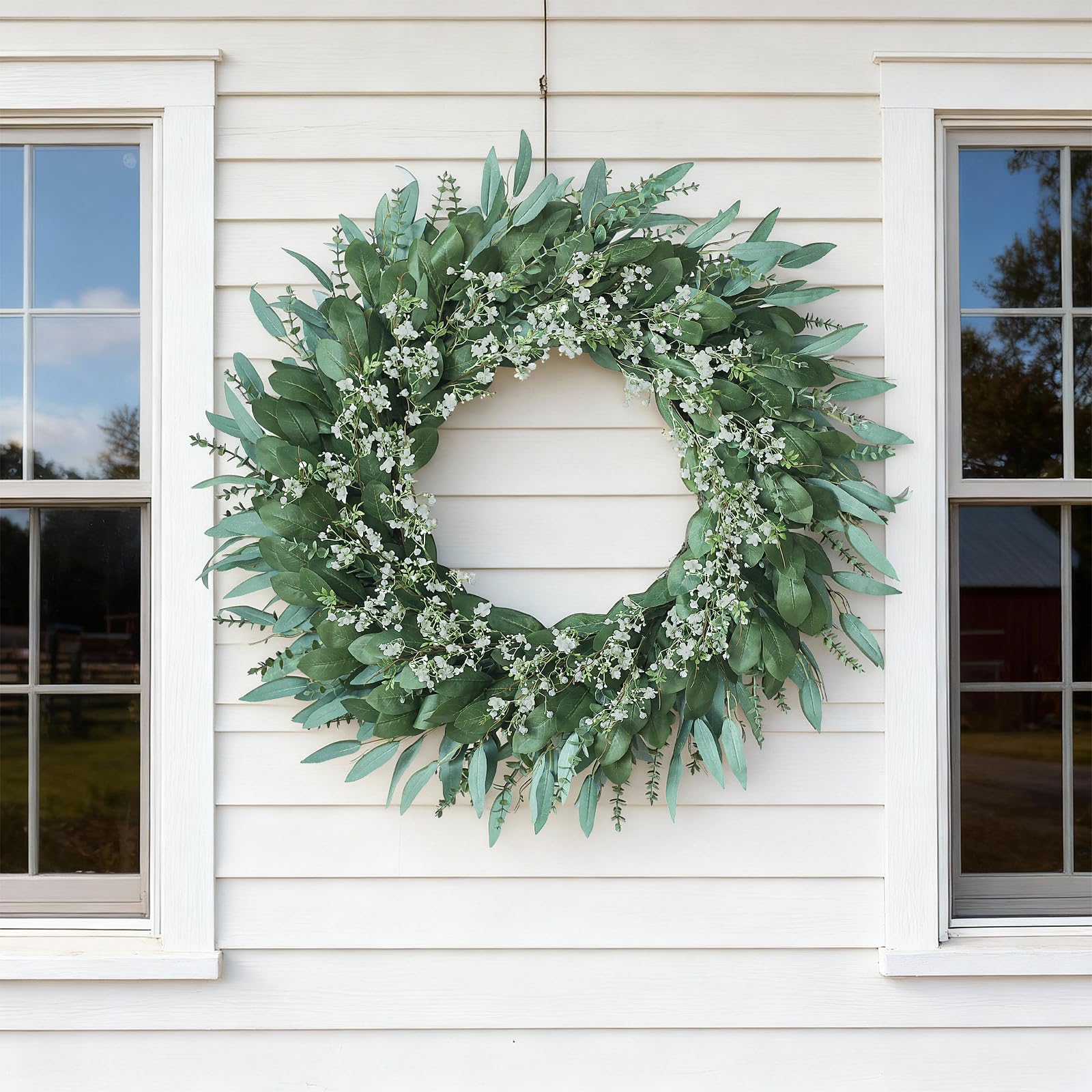 YXZZWL living room decor wreath delivers rich texture and seasonal charm