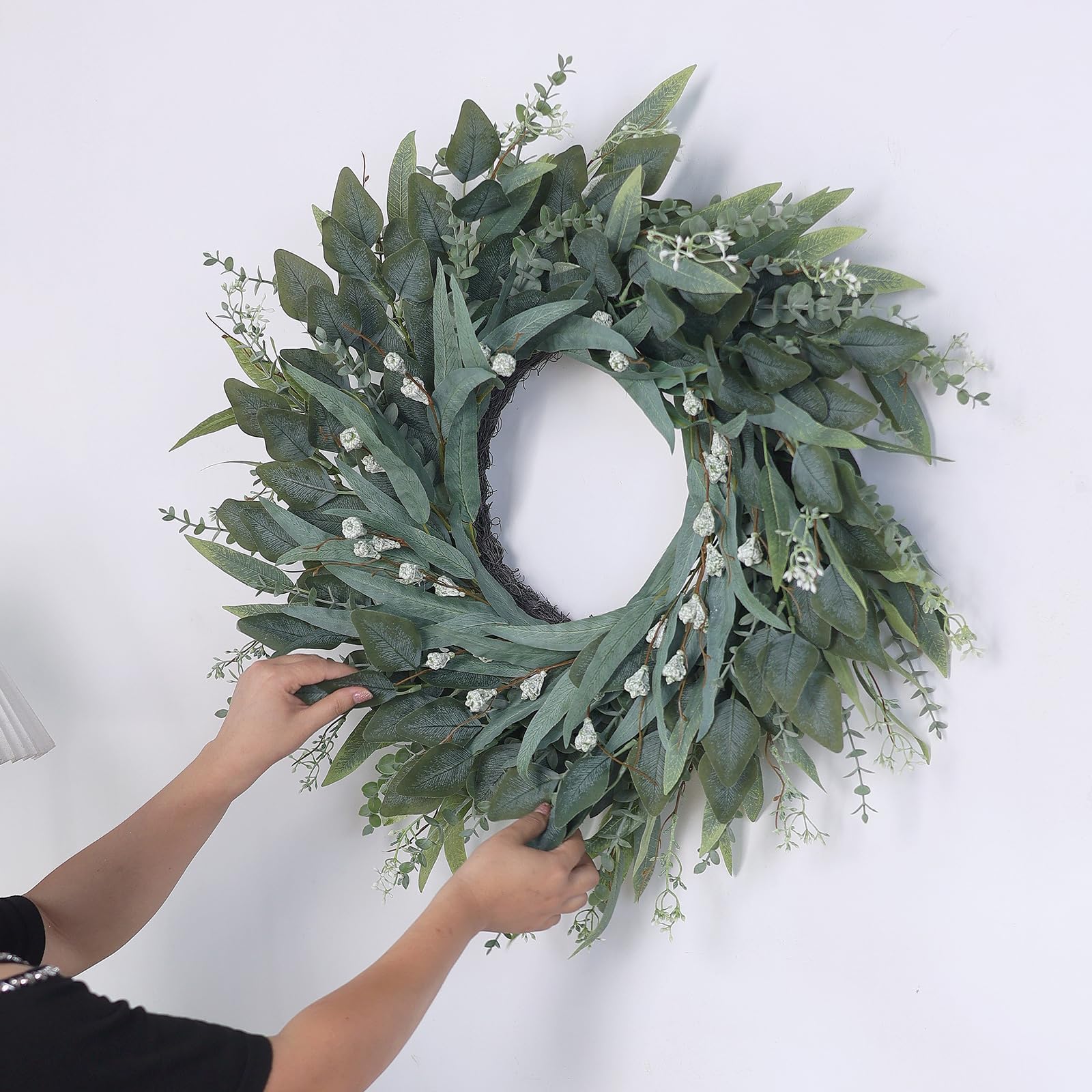 YXZZWL versatile wreath decor for porch, window, and mantel displays.