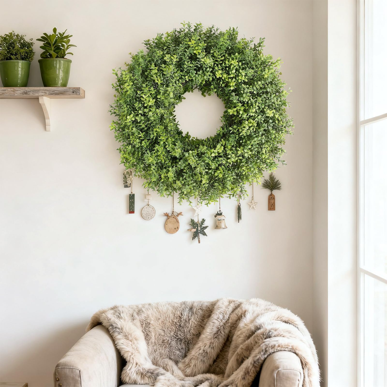 YXZZWL weather-ready artificial greenery withstands seasonal outdoor display