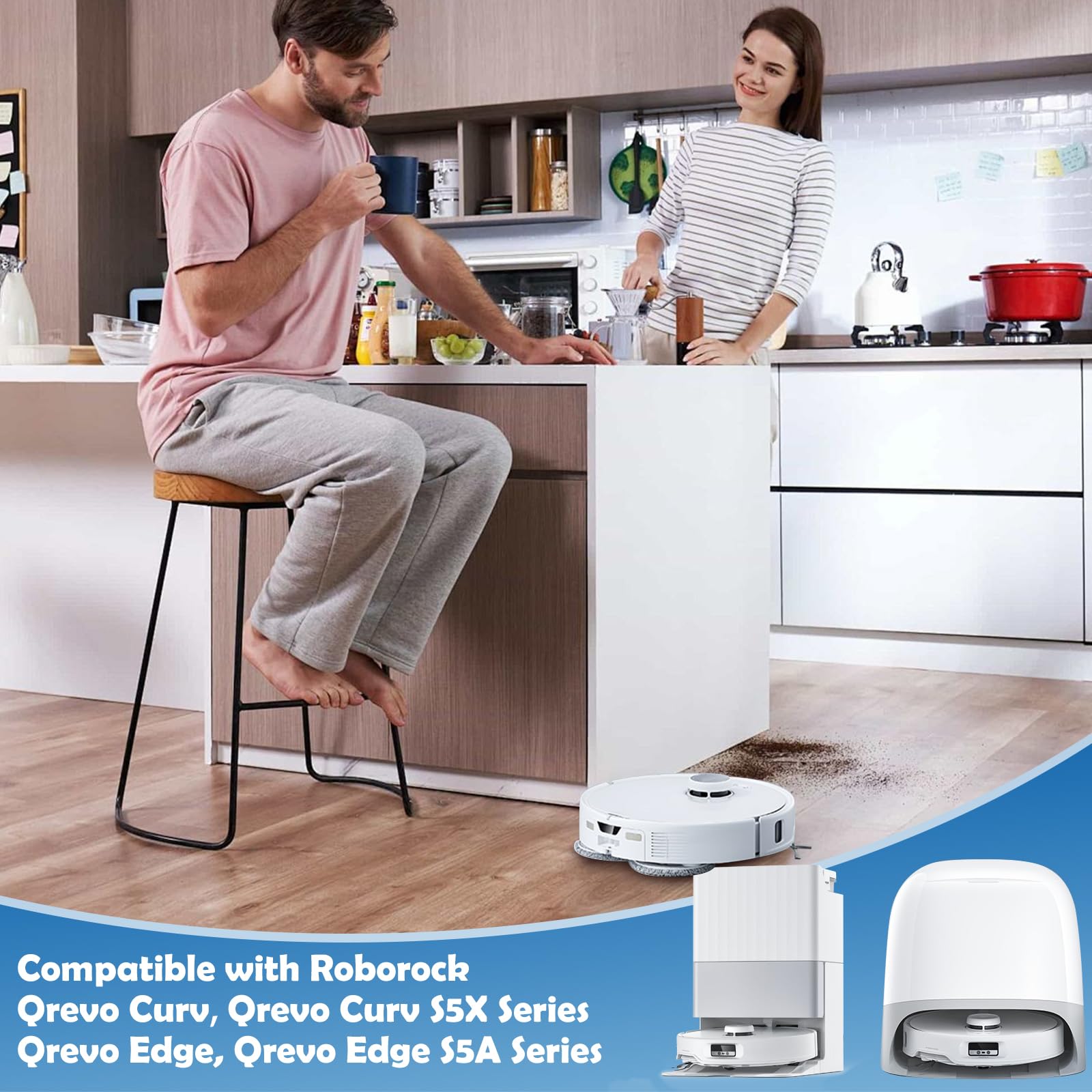YYDSLEE Robovac Qrevo Curv S5V HEPA filters for better filtration