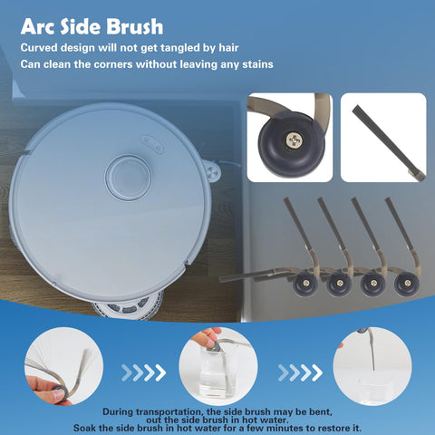 YYDSLEE Robovac Qrevo Curv S5V mop pads for clean floors