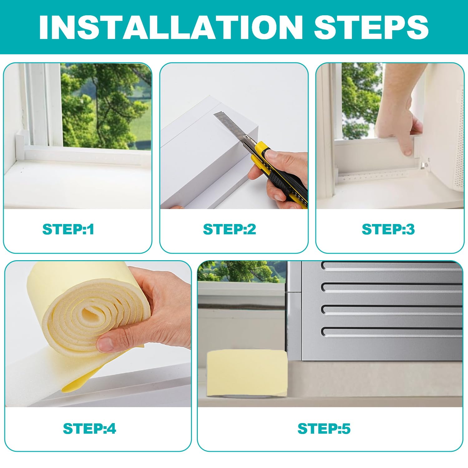 YYGCL foam strip and weather seal tape enable quick, secure installation.