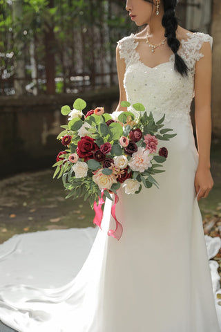 YYHUAWU artificial flowers leaves pack adds greenery for centerpieces