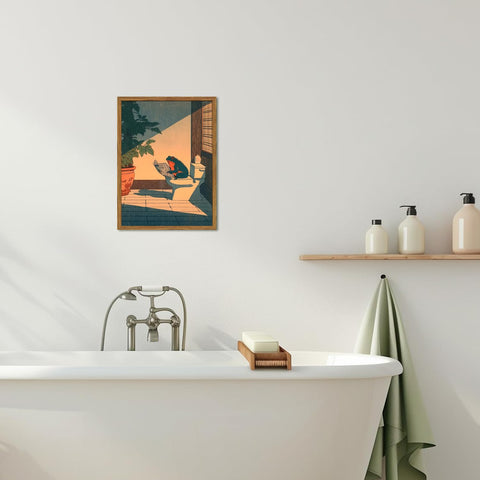 YYNISPIN Whimsical frog art brings personality to bathrooms