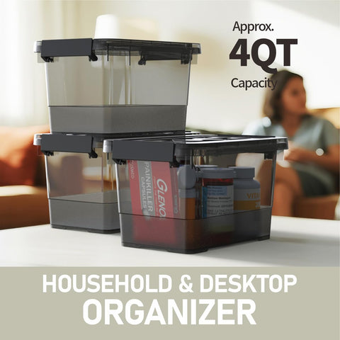 YYXB storage bin with sturdy handle for easy transport