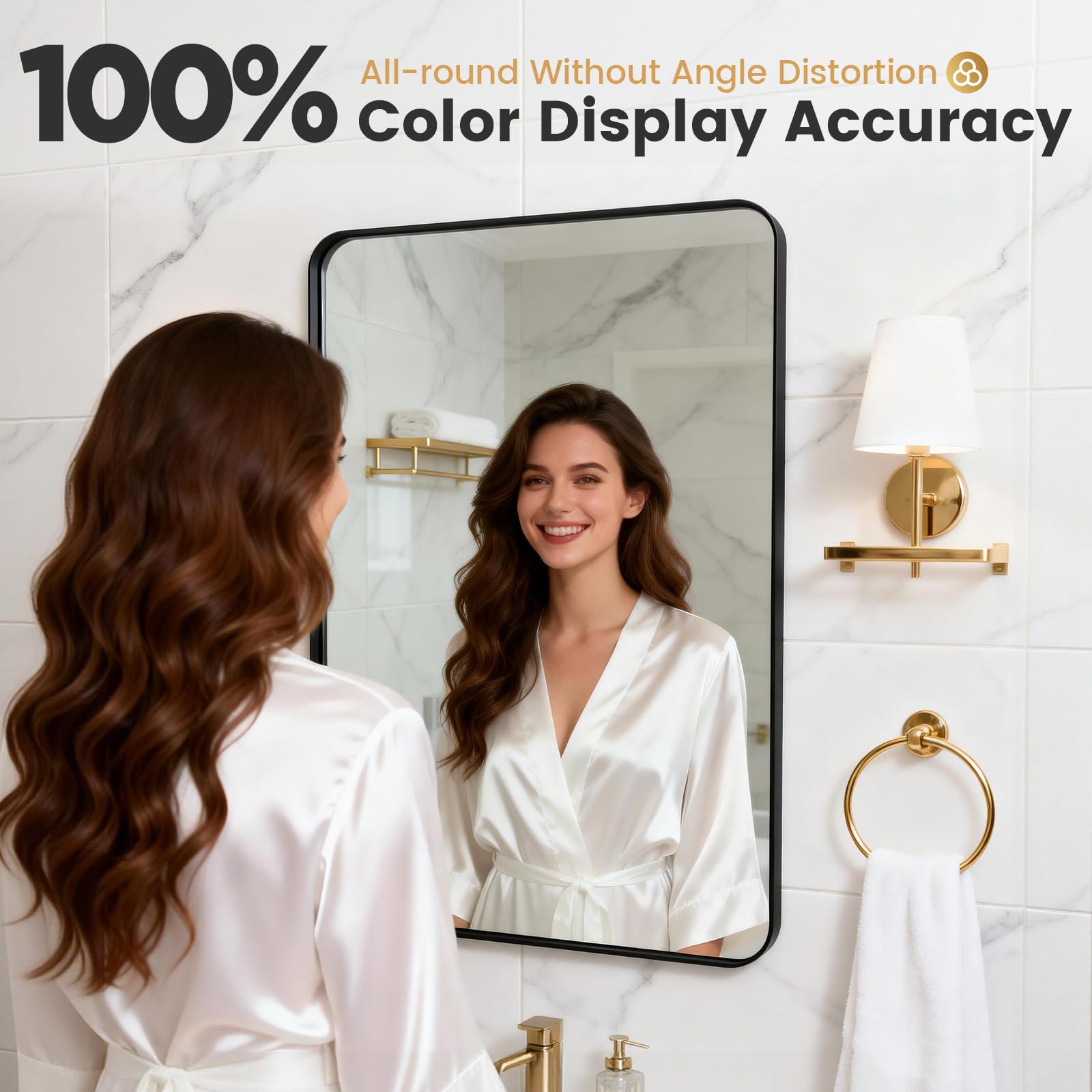 YYXW mirror side angle showing lightweight, seamless edges in matte finish