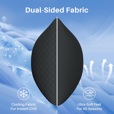 YZ HOME adjustable-fill pillow with zipper and pocket for personalized support.