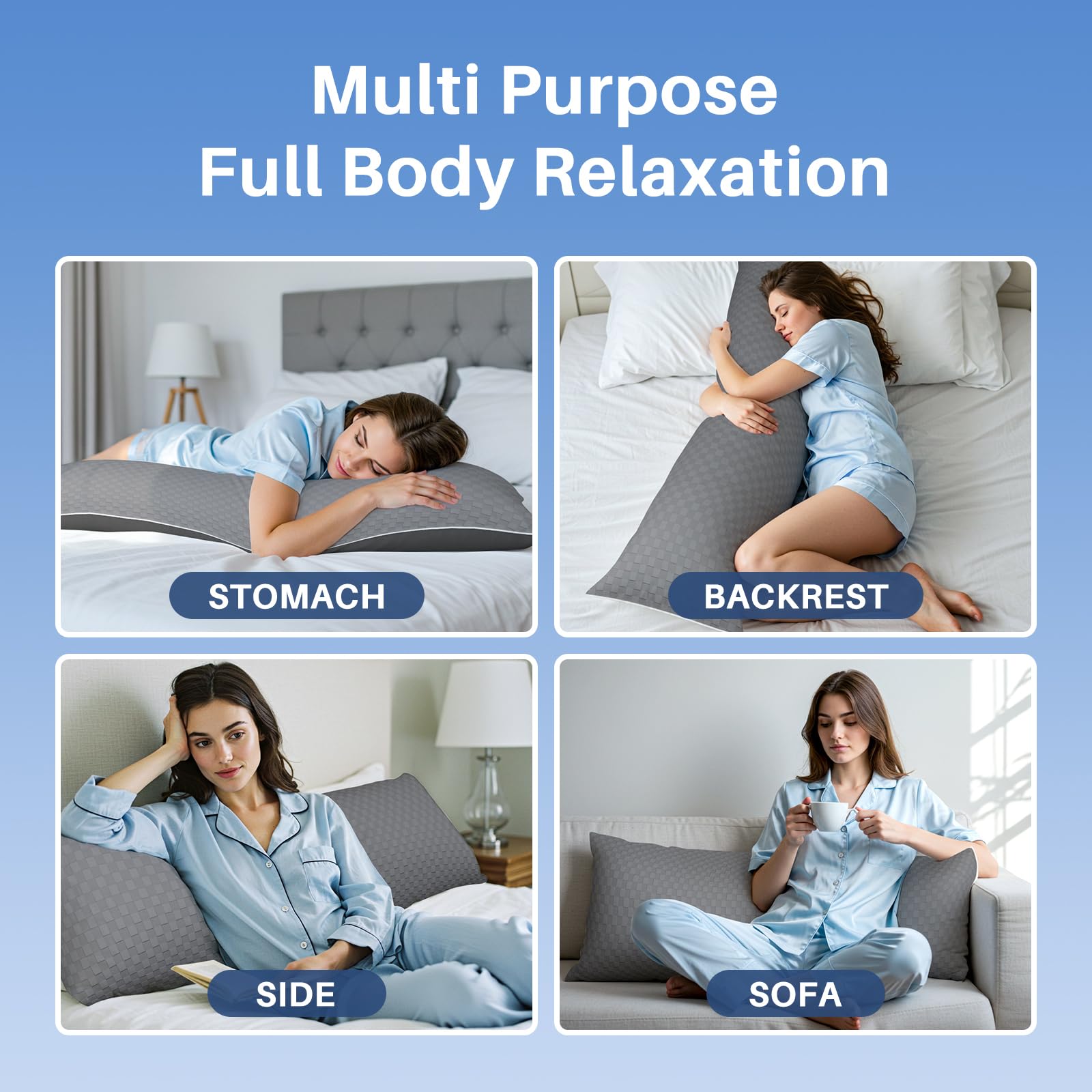 YZ HOME breathable grid pattern on pillow surface for airflow
