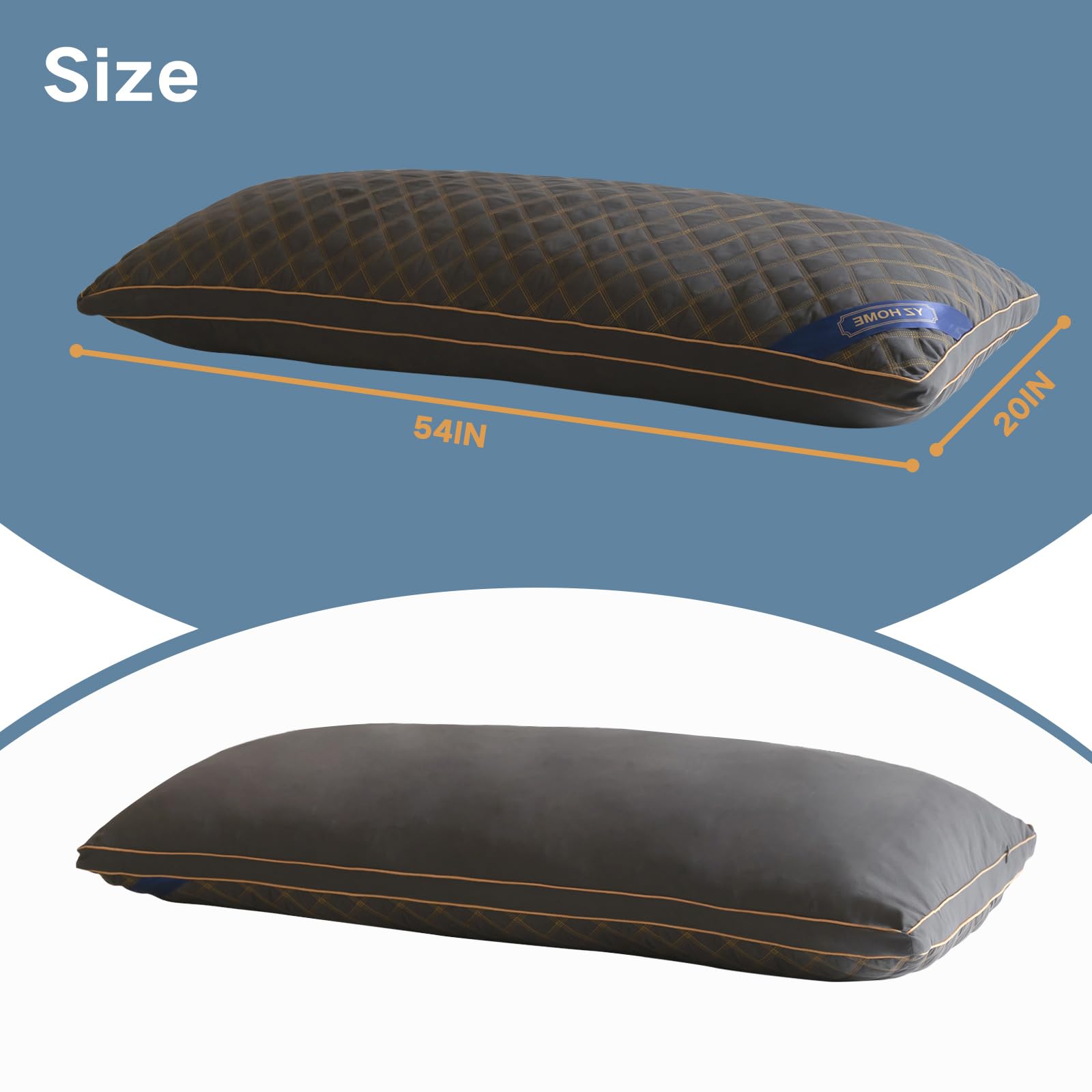 YZ HOME long body pillow tummy-sleep comfort with soft surface