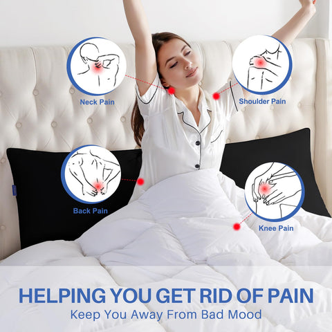 YZ HOME memory foam body pillow insert for side sleepers delivers cozy alignment
