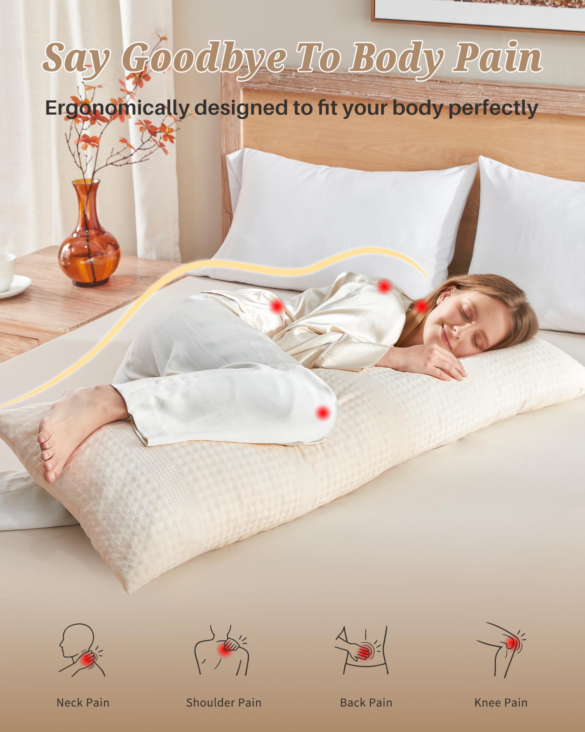 YZ HOME memory foam filling close-up demonstrates soft conformity.
