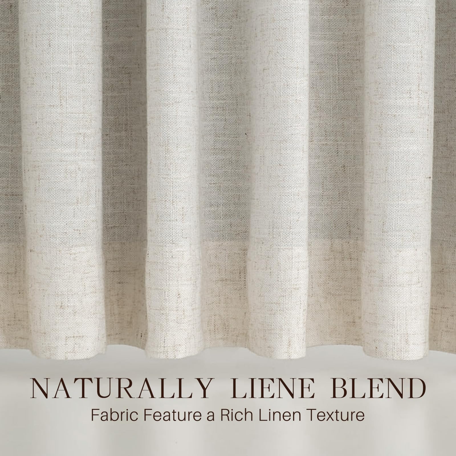 YZ HOME pleated curtains in easy hanging system for versatile setup