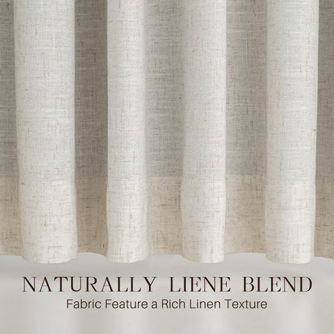 YZ HOME pleated curtains in easy hanging system for versatile setup