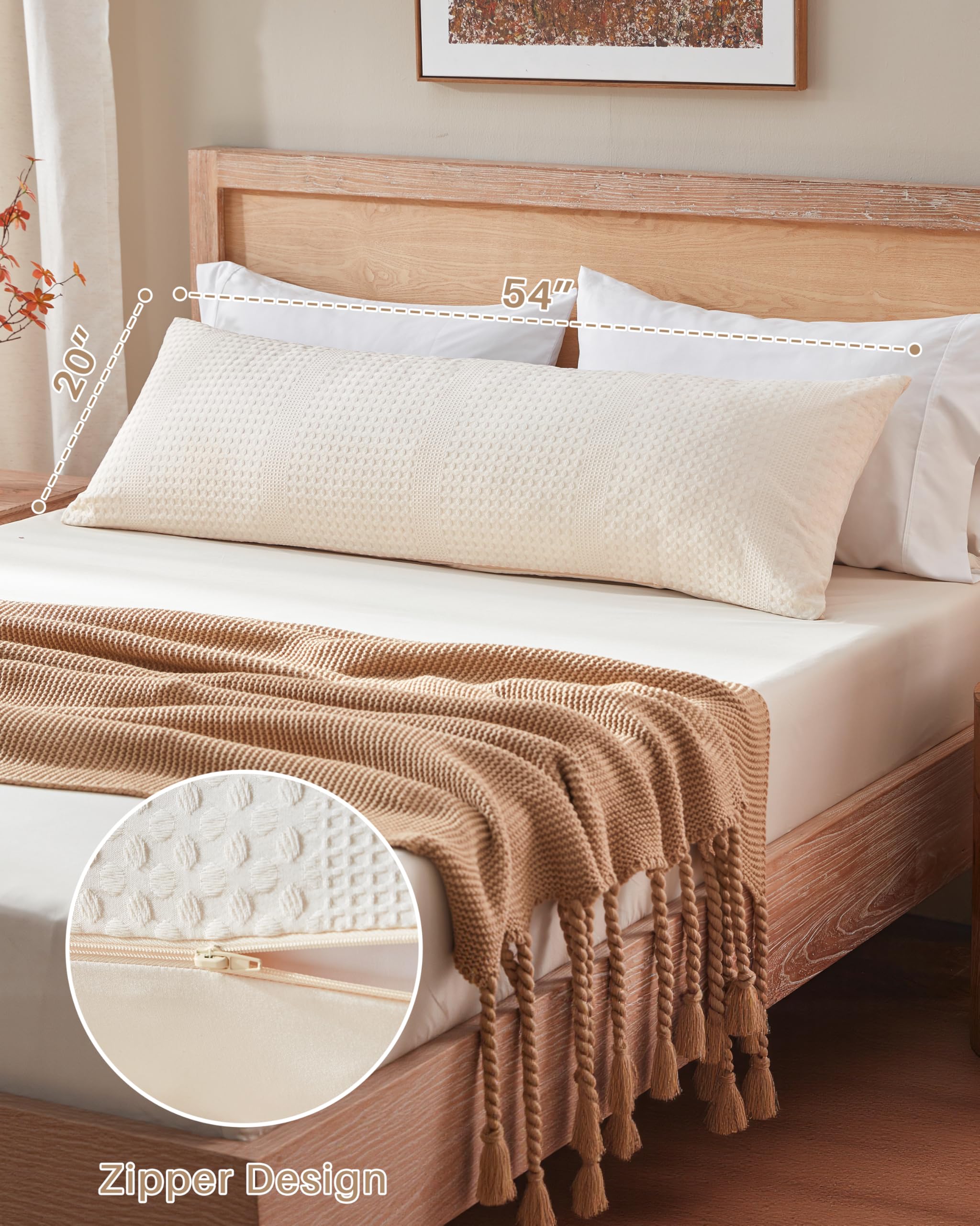 YZ HOME removable beige cover for easy wash and care.