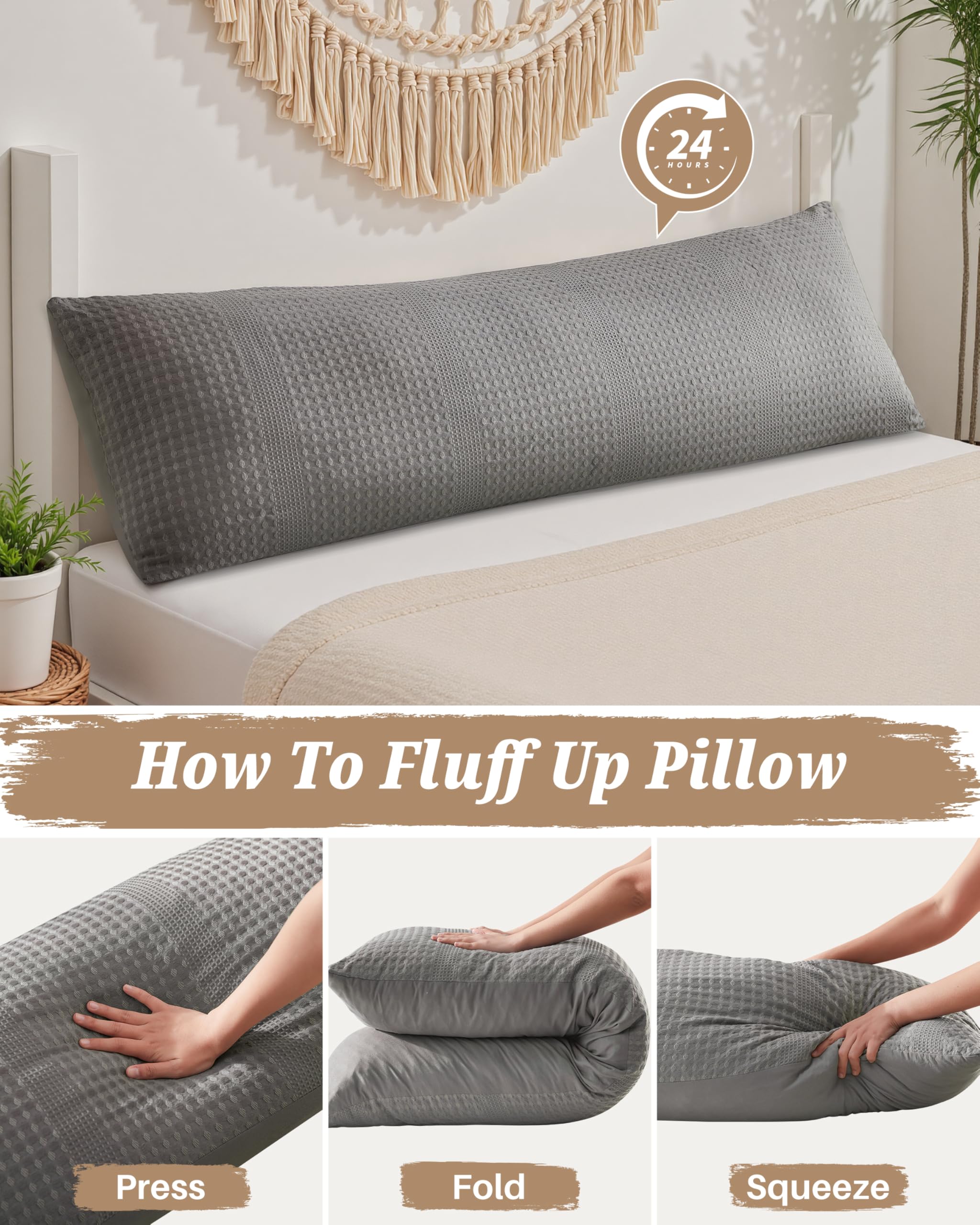 YZ HOME pregnancy-friendly pillow supports hips and back
