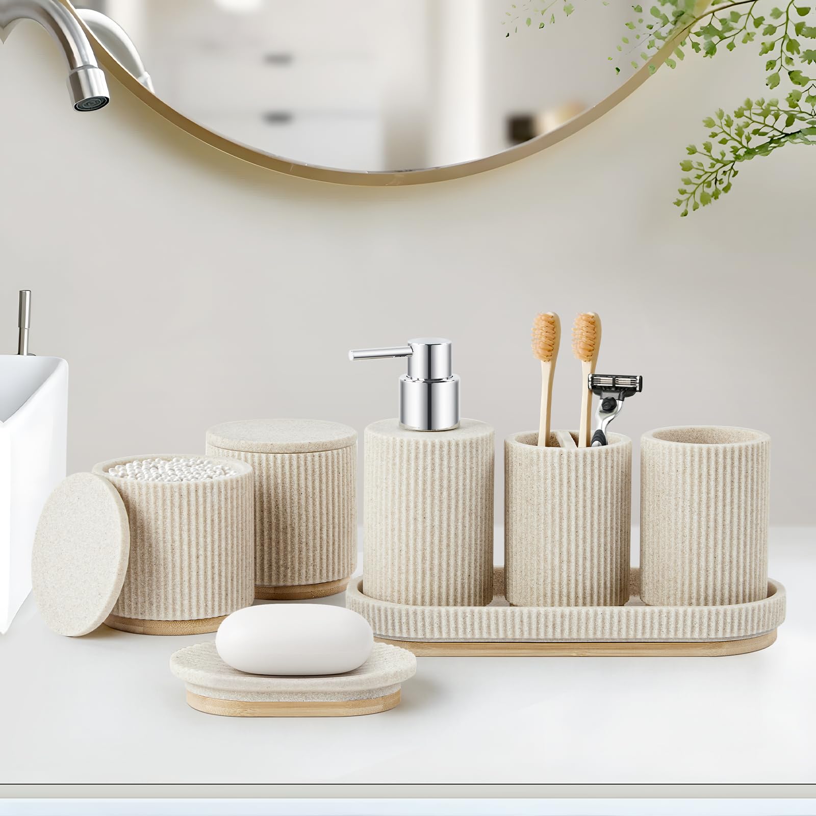 Z ZONAMA Q-tip holder two adds extra storage for essentials.