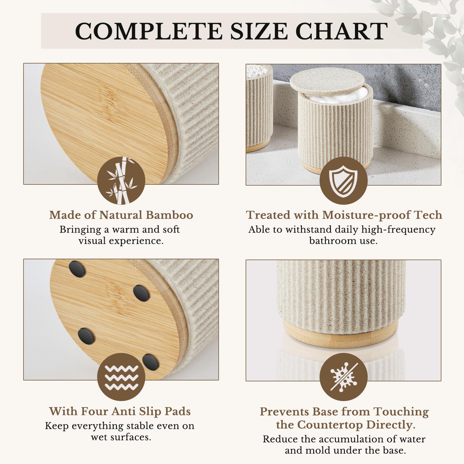 Z ZONAMA tumbler provides a convenient rinsing cup with soft beige elegance.