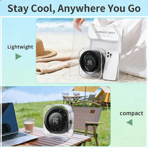 Zaardend compact fan offers precise airflow with 100-speed control.